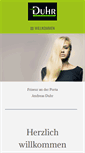 Mobile Screenshot of friseur-duhr.de