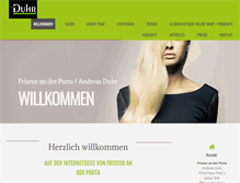 Tablet Screenshot of friseur-duhr.de